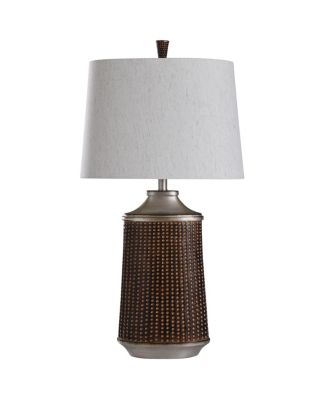 StyleCraft - Winthrop Bronze and Khashi Silver 33in Transitional Cast Table Lamp