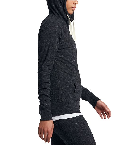 Nike Gym Vintage FullZip Hoodie & Reviews Tops Women Macy's