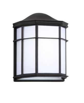 Henry 9.7" Outdoor Frosted Acrylic/Metal Integrated LED Sconce