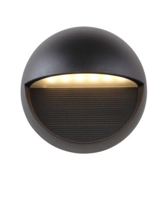 Orbe 6.25" Outdoor Metal/Glass Integrated LED Sconce