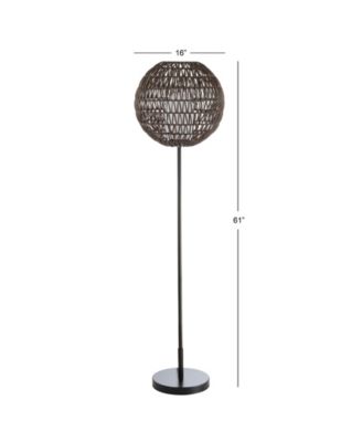 Bea 61" Outdoor Woven Globe LED Floor Lamp