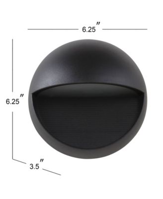 Orbe 6.25" Outdoor Metal/Glass Integrated LED Sconce