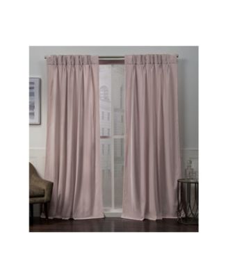 Exclusive Home Curtains Velvet Heavyweight Pinch Pleat Curtain