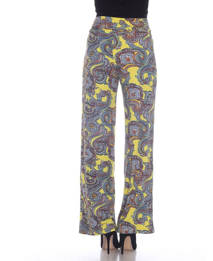 White Mark Paisley Printed Palazzo Pants & Reviews - Pants ...