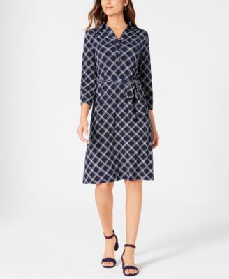 macys plaid dress