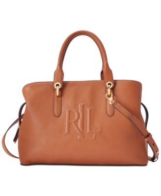 Ralph lauren pebbled satchel best sale