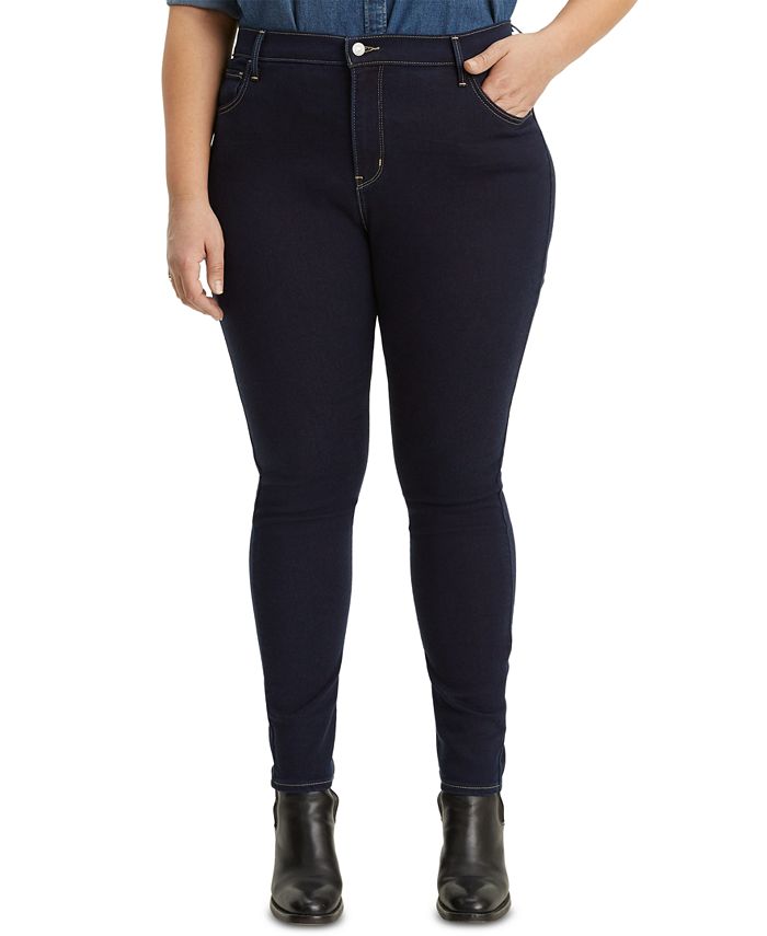 Levi's Trendy Plus Size 720 High-Rise Super Skinny Jeans & Reviews - Jeans  - Plus Sizes - Macy's