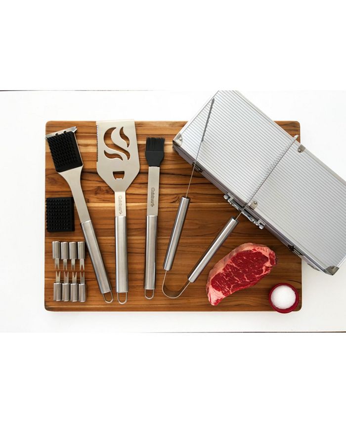 Cuisinart Deluxe StainlessSteel Grill Set 14Piece Macy's
