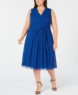 plus size pleated dress