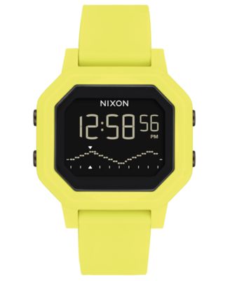 Nixon - Unisex Siren Silicone Strap Watch 38mm