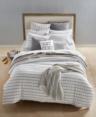 Charter Club LAST ACT! Seersucker 3-Pc. Duvet Cover Set, King, Exclusively at Macy’s