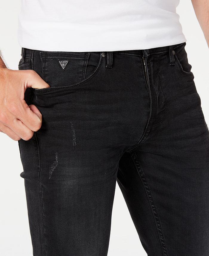 GUESS Men’s Distressed Slim Tapered Fit Jeans Macy's