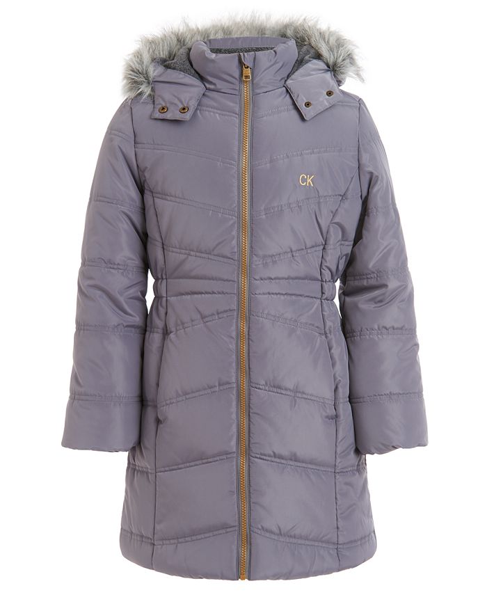 Calvin Klein Toddler Girls Aerial Hooded Jacket Reviews Coats Jackets Kids Macy S