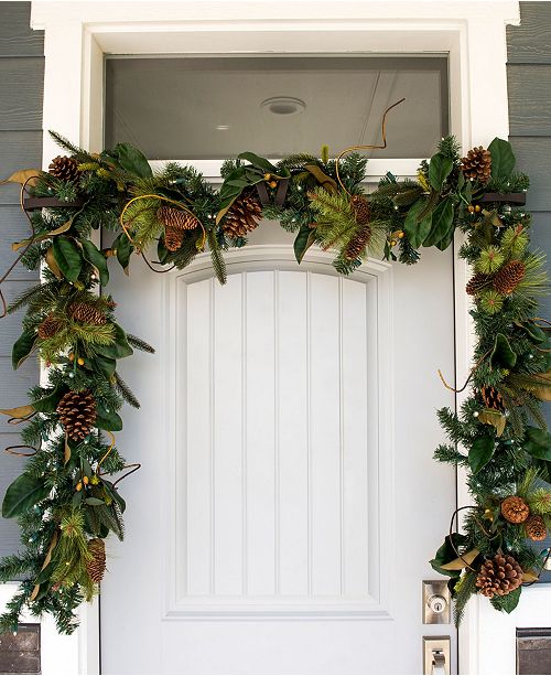 Village Lighting 9 Pre Lit Led Garland Magnolia Leaf Reviews