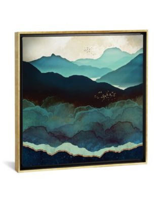 Indigo Mountains by Spacefrog Designs Gallery-Wrapped Canvas Print - 26" x 26" x 0.75"