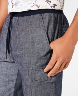 Sean John Men's Chambray Cargo Shorts