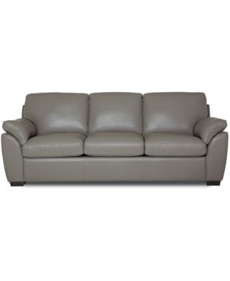 Lothan 87" Leather Queen Sleeper, Created for Macy's