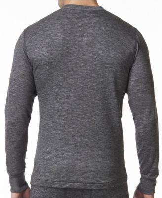 Men's 2 Layer Merino Wool Blend Thermal Long Sleeve Shirt