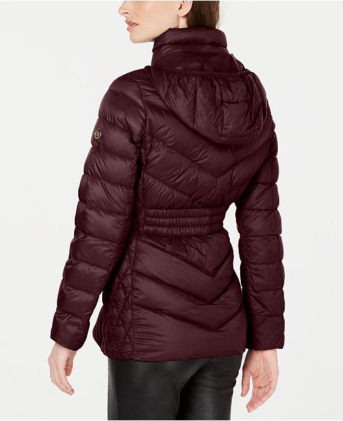 Michael michael kors asymmetrical packable down puffer coat clearance