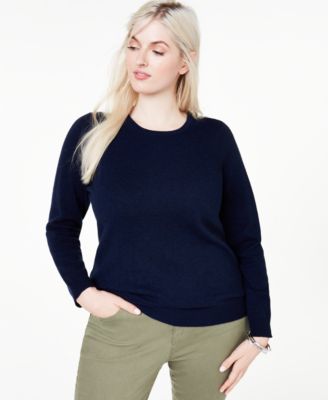 macys cashmere sweaters plus size