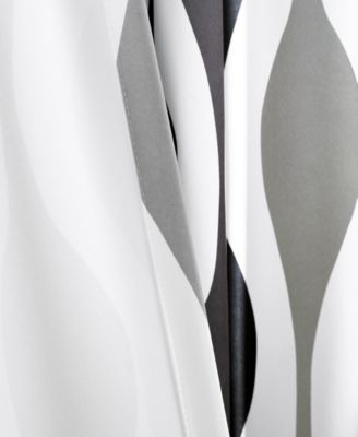 Lush Decor Mid Century Geo Room Darkening Window Curtain Panels Pair 52"W x 84"L - Curtains for Living Room - Vintage Drapes