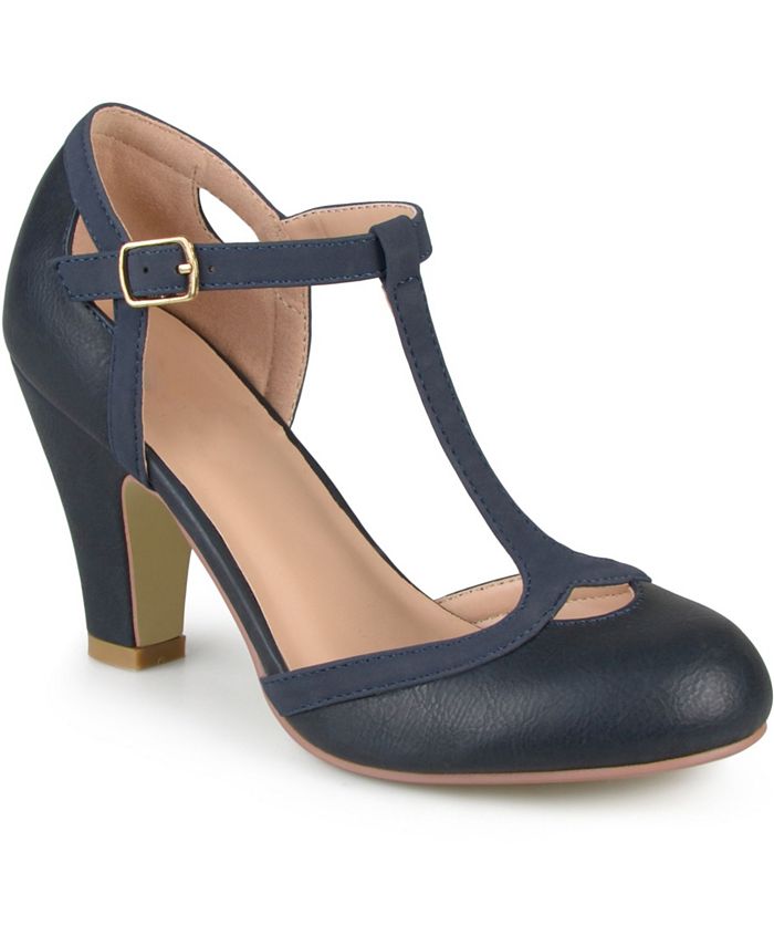 journee collection womens beyla pumps block heel