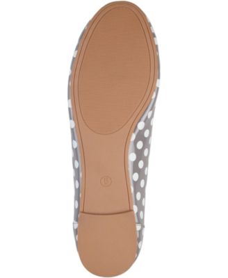 Journee Womens Kavn Medium and Wide Width Comfort Insole Slip On Round Toe Ballet Dress Flats