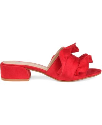Women's Sabica Ruffle Slip On Dress Sandals