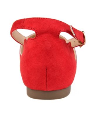 Women's Lana Scalloped Edge Ankle Strap Flats