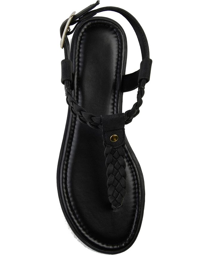 Journee Collection Women's Genevive T Strap Flat Sandals Macy's