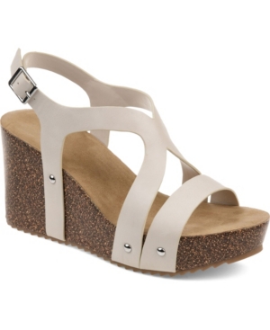 Journee Collection Women's Geneva Wedge Sandals Women's Shoes