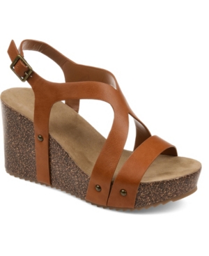 Journee Collection Women's Geneva Wedge Sandals Women's Shoes