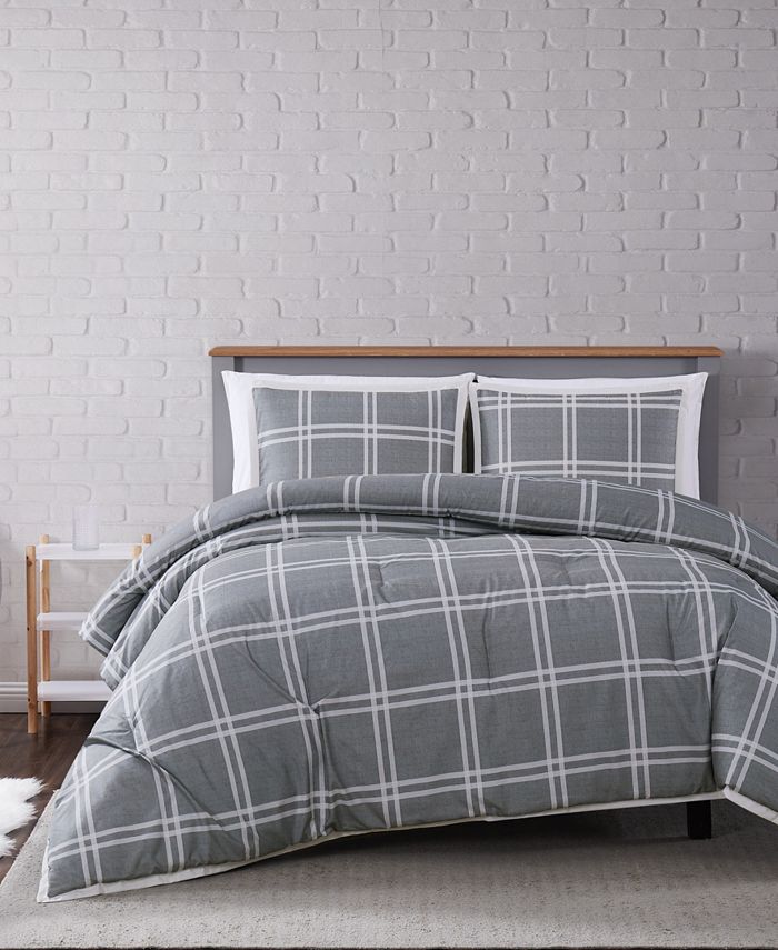Truly Soft Leon Plaid Twin XL Comforter Set Macy's