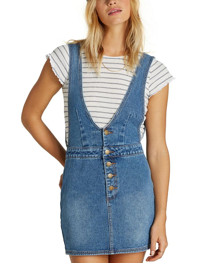 Billabong Juniors Cotton Denim Overall Dress Macy s