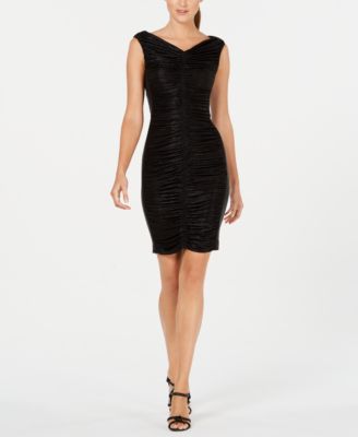 macys ruched dress