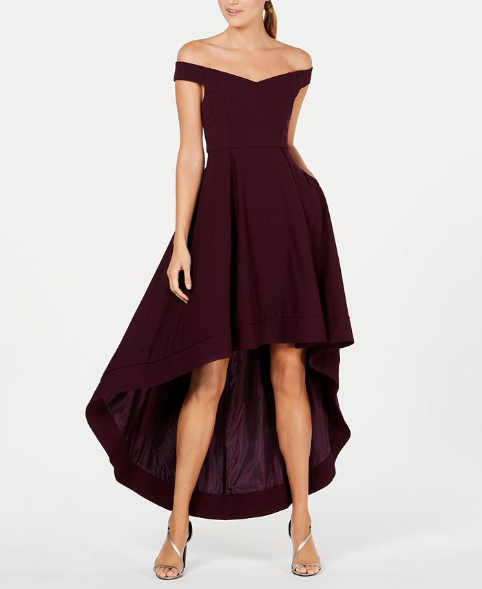 Calvin klein hotsell high low gown