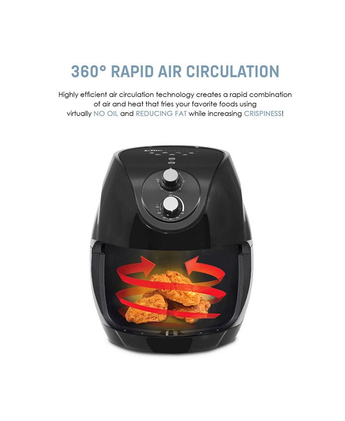 Elite Gourmet Elite Platinum XL Deluxe 7 Quart Air Fryer with