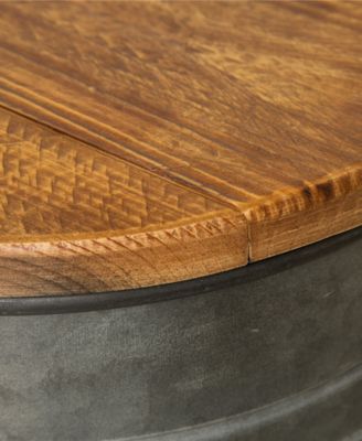 Glitzhome 2 Piece Storage Accent Stool Set