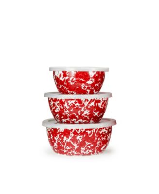 Swirl Enamelware Collection Nesting Bowls, Set of 3