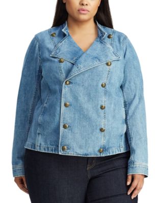 ralph lauren plus size denim jacket