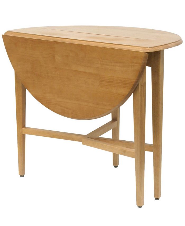 Winsome Hannah Round 42" Double Drop Leaf Gate Leg Table - Macy's