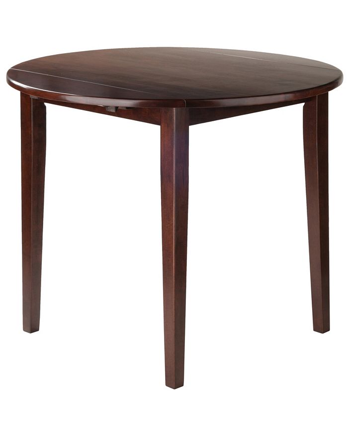 Winsome Clayton 36" Round Drop Leaf Table - Macy's