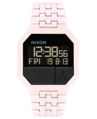 Nixon - Men's Re-Run Digital Stainless Steel Bracelet Watch 39mm A158-001-00