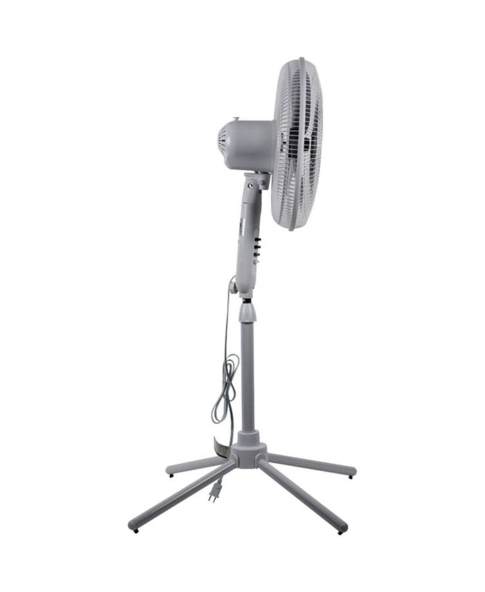 Comfort Zone Czst161Bte 16" Oscillating Pedestal Quad Pod Fan Macy