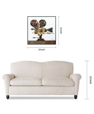 Reverse Printed Art Glass and Anodized Aluminum Frame Wall Art - 30" x 60" x 1.5" 