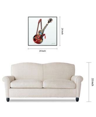 Reverse Printed Art Glass and Anodized Aluminum Frame Wall Art - 48" x 20'' x 1.5" 