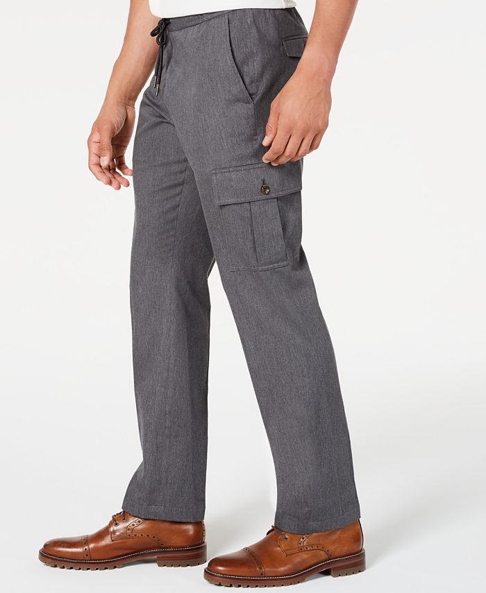 Tasso Elba Men's Stretch Drawstring Cargo Pants, Created for Macy's Macy's