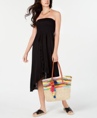 strapless cover up dress