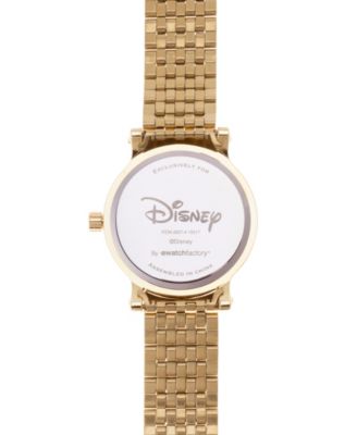 ewatchfactory Women's Disney Mickey Mouse Gold Bracelet Watch 38mm