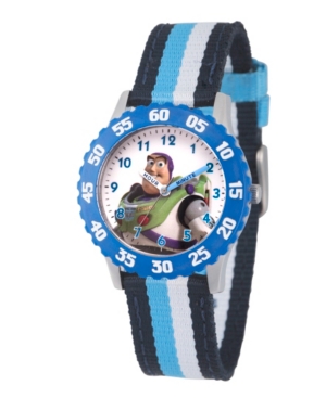 image of EwatchFactory Boy-s Disney Toy Story 4 Buzz Lighter Multi Stainless Steel Time Teacher Strap Watch 32mm